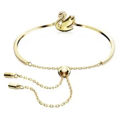 Swarovski Iconic Swan Bangle Swan, Medium, Red, Gold-tone Plated -Jewelry Store swarovski iconic swan bangle swan medium red gold tone plated swarovski 5649774 3