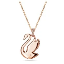 Swarovski Iconic Swan Pendant Swan, Medium, Green, Rose Gold-tone Plated -Jewelry Store swarovski iconic swan pendant swan medium green rose gold tone plated swarovski 5650067 2