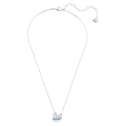 Swarovski Iconic Swan Pendant Swan, Small, Blue, Rhodium Plated -Jewelry Store swarovski iconic swan pendant swan small blue rhodium plated swarovski 5512094 2