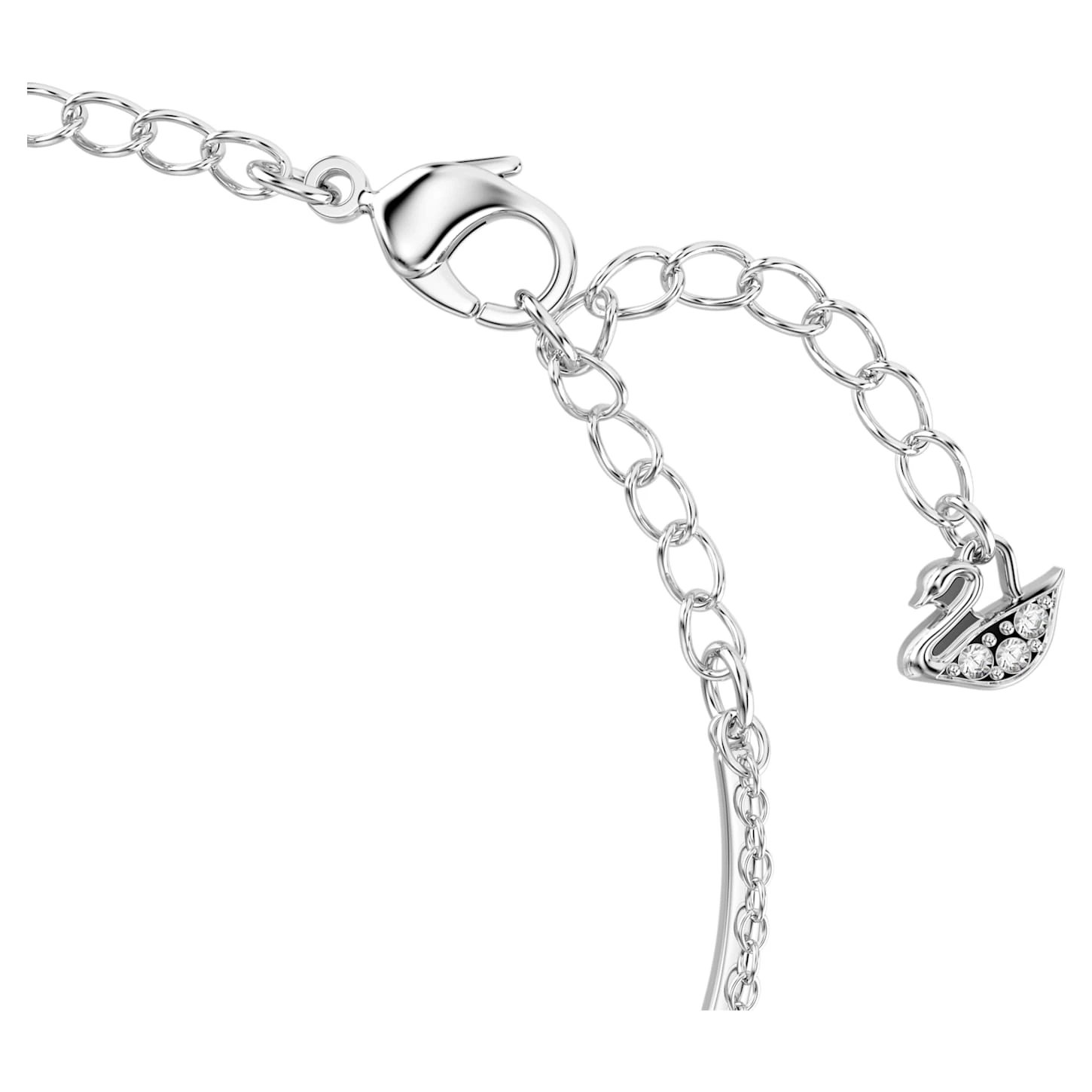 Swarovski Infinity Bangle Infinity, White, Rhodium Plated 6 Swarovski Infinity Bangle Infinity, White, Rhodium Plated - Image 4