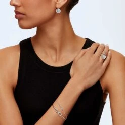 Swarovski Infinity Bangle Infinity, White, Rhodium Plated 13 Swarovski Infinity Bangle Infinity, White, Rhodium Plated -Jewelry Store swarovski infinity bangle infinity white rhodium plated swarovski 5520584 5