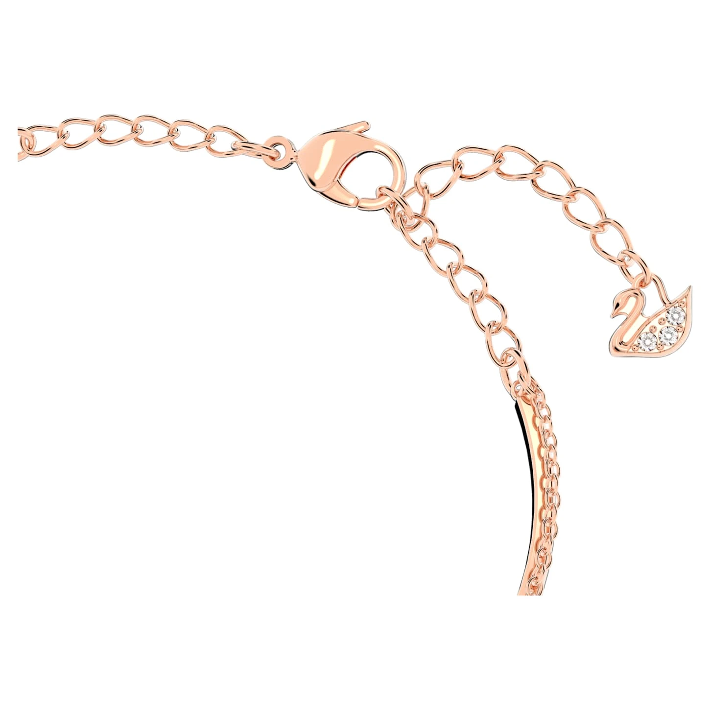 Swarovski Infinity Bangle Infinity, White, Rose Gold-tone Plated 6 Swarovski Infinity Bangle Infinity, White, Rose Gold-tone Plated - Image 4