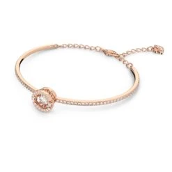Swarovski Sparkling Dance Bangle Round Cut, White, Rose Gold-tone Plated -Jewelry Store swarovski sparkling dance bangle round cut white rose gold tone plated swarovski 5497483 2