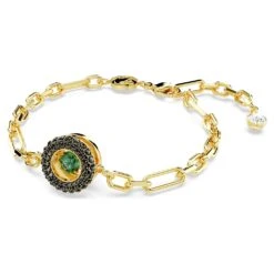 Swarovski Sparkling Dance Bracelet Green, Gold-tone Plated -Jewelry Store swarovski sparkling dance bracelet green gold tone plated swarovski 5665237 2