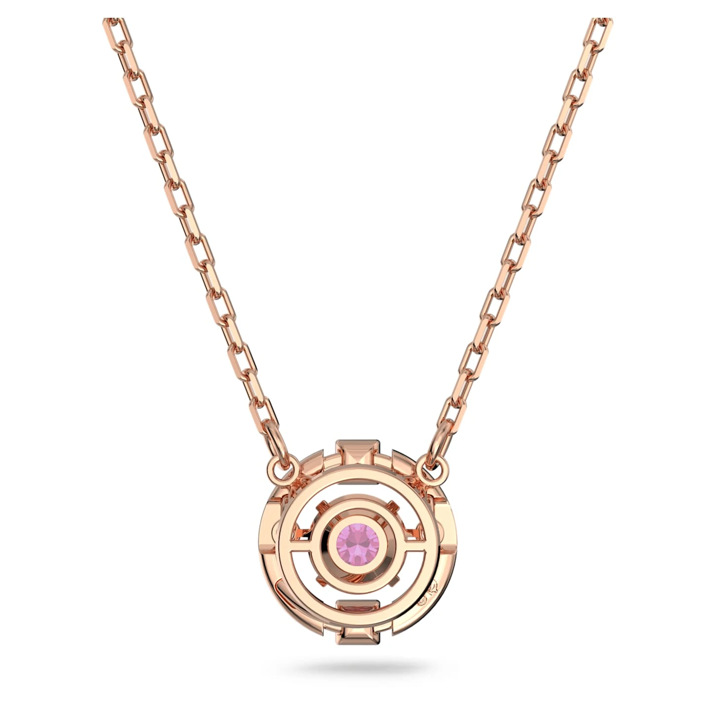 Swarovski Sparkling Dance Necklace Round Cut, Red, Rose Gold-tone Plated 7 Swarovski Sparkling Dance Necklace Round Cut, Red, Rose Gold-tone Plated - Image 5