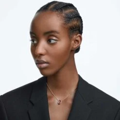 Swarovski Sparkling Dance Pendant Round Cut, Oval Shape, Red, Rose Gold-tone Plated -Jewelry Store swarovski sparkling dance pendant round cut oval shape red rose gold tone plated swarovski 5620550 3