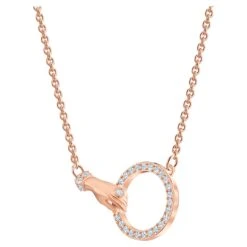 Swarovski Symbolic Necklace Hand, White, Rose Gold-tone Plated -Jewelry Store swarovski symbolic necklace hand white rose gold tone plated swarovski 5489573 2
