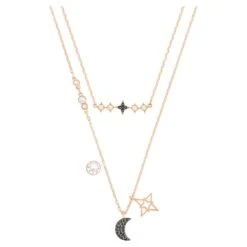 Swarovski Symbolic Necklace Set (2), Moon And Star, Black, Rose Gold-tone Plated 11 Swarovski Symbolic Necklace Set (2), Moon And Star, Black, Rose Gold-tone Plated -Jewelry Store swarovski symbolic necklace set 28229 moon and star black rose gold tone plated swarovski 5273290 2