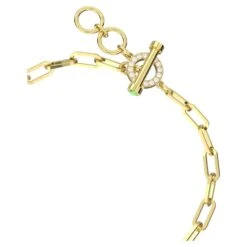Swarovski Teddy Bracelet Bear, Green, Gold-tone Plated -Jewelry Store teddy bracelet bear green gold tone plated swarovski 5642977 3