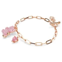 Swarovski Teddy Bracelet Bear, Pink, Rose Gold-tone Plated -Jewelry Store teddy bracelet bear pink rose gold tone plated swarovski 5642978 4