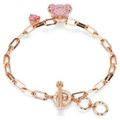 Swarovski Teddy Bracelet Bear, Pink, Rose Gold-tone Plated -Jewelry Store teddy bracelet bear pink rose gold tone plated swarovski 5642978 5