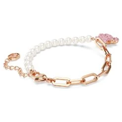 Swarovski Teddy Bracelet Bear, Pink, Rose Gold-tone Plated -Jewelry Store teddy bracelet bear pink rose gold tone plated swarovski 5669169 4