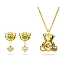 Swarovski Teddy Set Bear, Yellow, Gold-tone Plated -Jewelry Store teddy set bear yellow gold tone plated swarovski 5643798 3