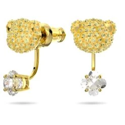 Swarovski Teddy Set Bear, Yellow, Gold-tone Plated -Jewelry Store teddy set bear yellow gold tone plated swarovski 5643798 5