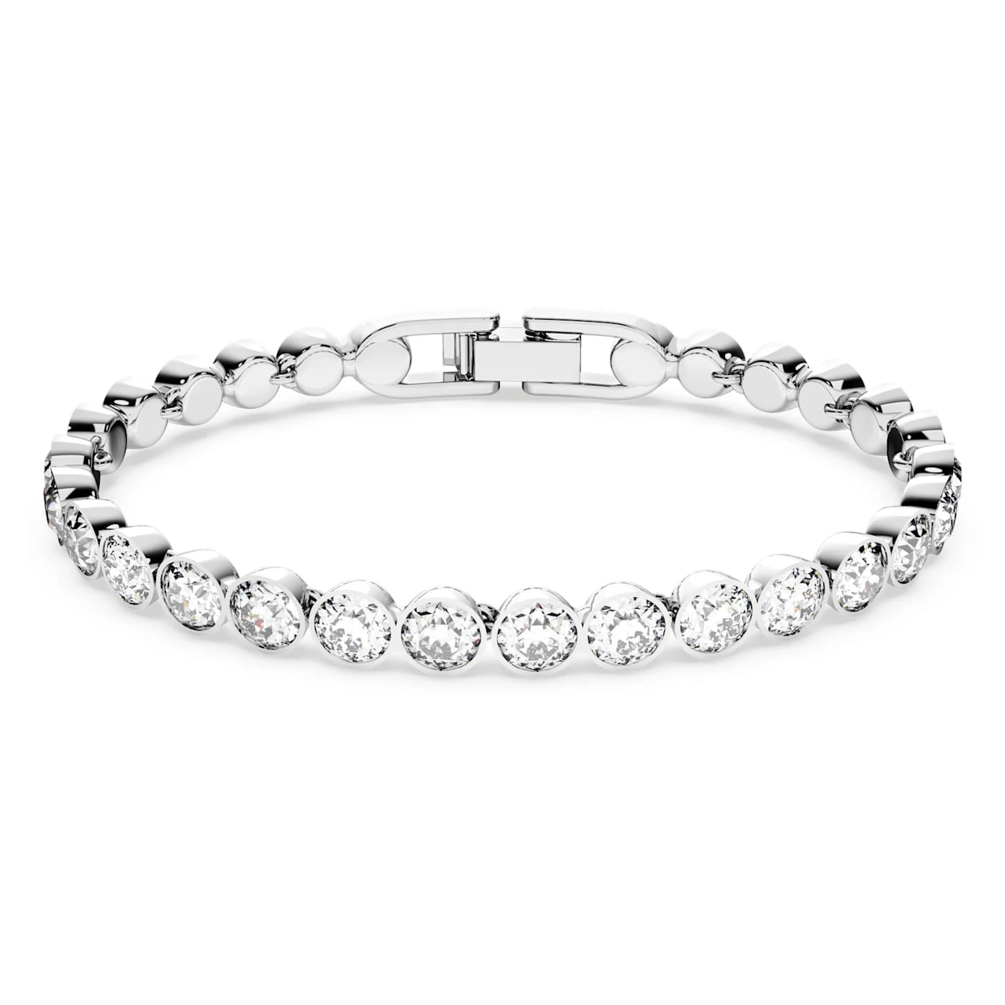 Swarovski Tennis Bracelet Round Cut, White, Rhodium Plated 4 Swarovski Tennis Bracelet Round Cut, White, Rhodium Plated - Image 2