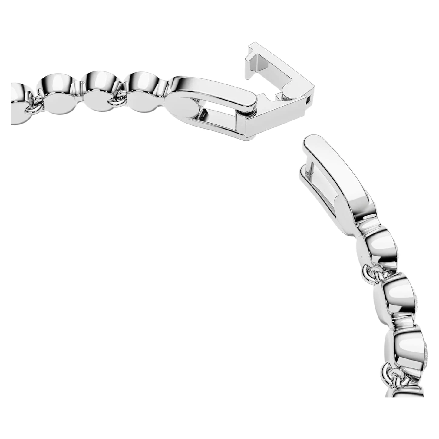 Swarovski Tennis Bracelet Round Cut, White, Rhodium Plated 6 Swarovski Tennis Bracelet Round Cut, White, Rhodium Plated - Image 4