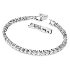 Swarovski Tennis Deluxe Bracelet Round Cut, White, Rhodium Plated 10 Swarovski Tennis Deluxe Bracelet Round Cut, White, Rhodium Plated -Jewelry Store tennis deluxe bracelet round cut white rhodium plated swarovski 5409771 2