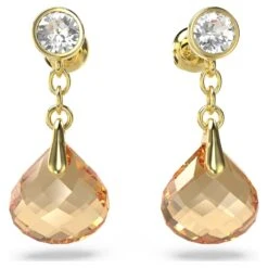 Swarovski Tessa Drop Earrings Gold Tone, Gold-tone Plated -Jewelry Store tessa drop earrings gold tone gold tone plated swarovski 5677549 4
