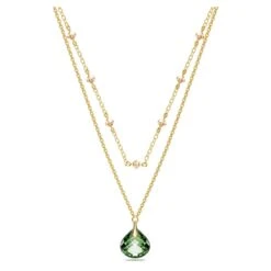 Swarovski Tessa Pendant Green, Gold-tone Plated -Jewelry Store tessa pendant green gold tone plated swarovski 5677548 3