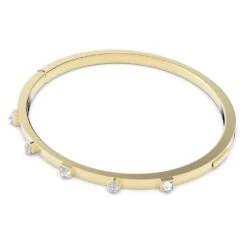 Swarovski Thrilling Bangle Mixed Cuts, White, Gold-tone Plated 10 Swarovski Thrilling Bangle Mixed Cuts, White, Gold-tone Plated -Jewelry Store thrilling bangle mixed cuts white gold tone plated swarovski 5567050 2