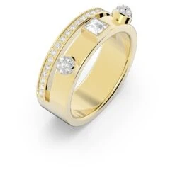 Swarovski Thrilling Ring Mixed Cuts, White, Gold-tone Plated -Jewelry Store thrilling ring mixed cuts white gold tone plated swarovski 5561688 2