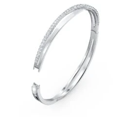 Swarovski Twist Bangle White, Rhodium Plated 9 Swarovski Twist Bangle White, Rhodium Plated -Jewelry Store twist bangle white rhodium plated swarovski 5565210 2