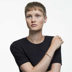 Swarovski Twist Bracelet White, Rose Gold-tone Plated -Jewelry Store twist bracelet white rose gold tone plated swarovski 5620552 3