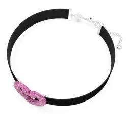 Swarovski Una Choker Heart, Pink, Rhodium Plated -Jewelry Store una choker heart pink rhodium plated swarovski 5646572 2