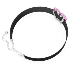 Swarovski Una Choker Heart, Pink, Rhodium Plated -Jewelry Store una choker heart pink rhodium plated swarovski 5646572 4