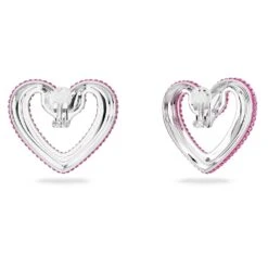 Swarovski Una Clip Earrings Heart, Large, Pink, Rhodium Plated 12 Swarovski Una Clip Earrings Heart, Large, Pink, Rhodium Plated -Jewelry Store una clip earrings heart large pink rhodium plated swarovski 5646573 4