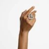 Swarovski Una Cocktail Ring Heart, Large, White, Rhodium Plated -Jewelry Store una cocktail ring heart large white rhodium plated swarovski 5627367