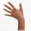 Swarovski Vittore Ring Drop Cut, White, Rose Gold-tone Plated