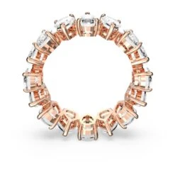Swarovski Vittore Ring Drop Cut, White, Rose Gold-tone Plated 12 Swarovski Vittore Ring Drop Cut, White, Rose Gold-tone Plated -Jewelry Store vittore ring drop cut white rose gold tone plated swarovski 5585425 4
