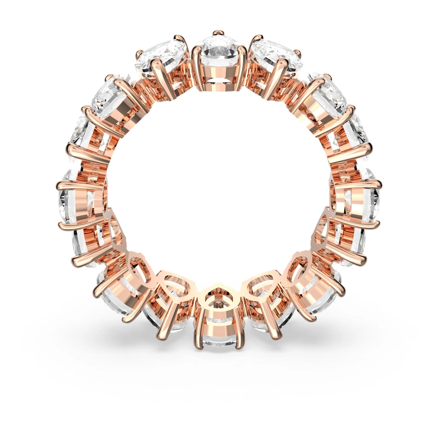 Swarovski Vittore Ring Drop Cut, White, Rose Gold-tone Plated 7 Swarovski Vittore Ring Drop Cut, White, Rose Gold-tone Plated - Image 5