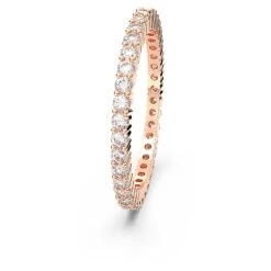 Swarovski Vittore Ring Round Cut, White, Rose Gold-tone Plated -Jewelry Store vittore ring round cut white rose gold tone plated swarovski 5656302 2