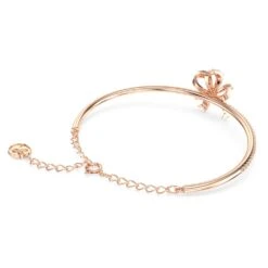 Swarovski Volta Bangle Bow, White, Rose Gold-tone Plated -Jewelry Store volta bangle bow white rose gold tone plated swarovski 5647565 4
