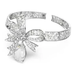 Swarovski Volta Choker Bow, White, Rhodium Plated -Jewelry Store volta choker bow white rhodium plated swarovski 5657994 2