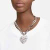 Swarovski Volta Choker Heart, White, Rhodium Plated -Jewelry Store volta choker heart white rhodium plated swarovski 5647567