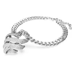 Swarovski Volta Choker Heart, White, Rhodium Plated -Jewelry Store volta choker heart white rhodium plated swarovski 5647567 2