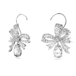 Swarovski Volta Clip Earrings Bow, White, Rhodium Plated 9 Swarovski Volta Clip Earrings Bow, White, Rhodium Plated -Jewelry Store volta clip earrings bow white rhodium plated swarovski 5673117 2