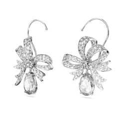 Swarovski Volta Clip Earrings Bow, White, Rhodium Plated 10 Swarovski Volta Clip Earrings Bow, White, Rhodium Plated -Jewelry Store volta clip earrings bow white rhodium plated swarovski 5673117 3