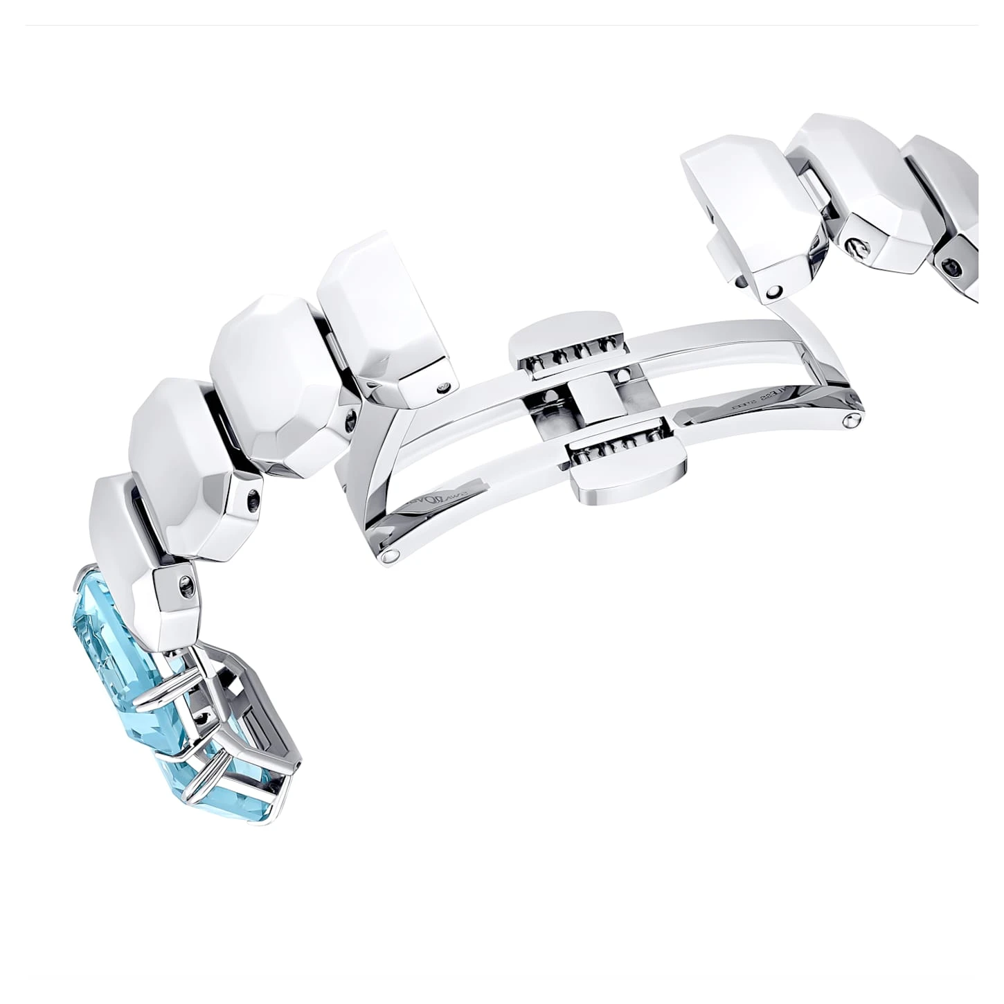 Swarovski Watch Octagon Cut Bracelet, Blue, Stainless Steel 9 Swarovski Watch Octagon Cut Bracelet, Blue, Stainless Steel - Image 7