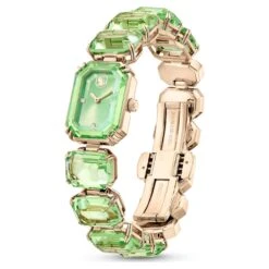 Swarovski Watch Octagon Cut Bracelet, Green, Champagne Gold-tone Finish -Jewelry Store watch octagon cut bracelet green champagne gold tone finish swarovski 5630834 2