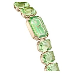 Swarovski Watch Octagon Cut Bracelet, Green, Champagne Gold-tone Finish -Jewelry Store watch octagon cut bracelet green champagne gold tone finish swarovski 5630834 5