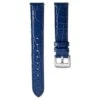 Swarovski Watch Strap 15 Mm (0.59") Width, Leather With Stitching, Blue, Stainless Steel -Jewelry Store watch strap 15 mm 280.592229 width leather with stitching blue stainless steel swarovski 5674157