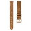 Swarovski Watch Strap 17 Mm (0.67") Width, Leather With Stitching, Brown, Rose Gold-tone Finish -Jewelry Store watch strap 17 mm 280.672229 width leather with stitching brown rose gold tone finish swarovski 5674173