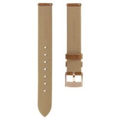 Swarovski Watch Strap 17 Mm (0.67") Width, Leather With Stitching, Brown, Rose Gold-tone Finish -Jewelry Store watch strap 17 mm 280.672229 width leather with stitching brown rose gold tone finish swarovski 5674173 5